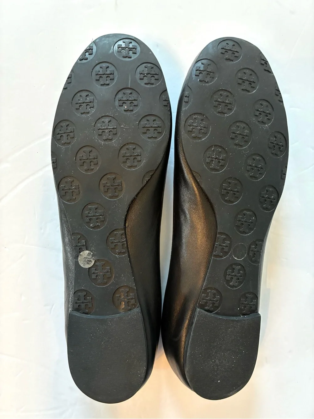 Tory Burch Black + Silver Reva Ballet Flat